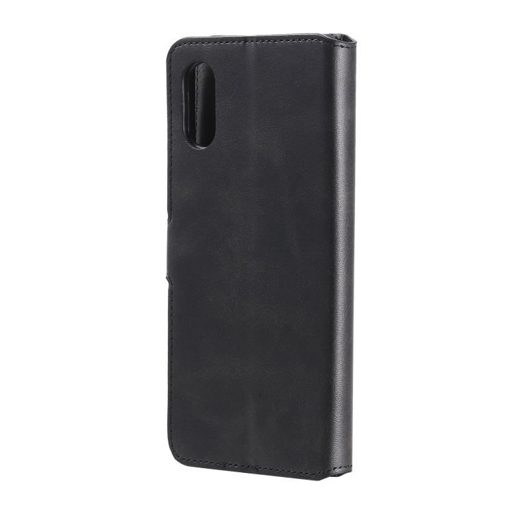 For Samsung Galaxy A02 / M02 Classic Calf Texture PU + TPU Horizontal Flip Leather Case with Holder & Card Slots & Wallet