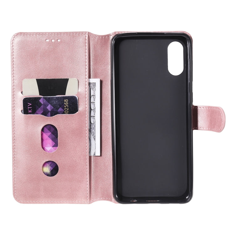 For Samsung Galaxy A02 / M02 Classic Calf Texture PU + TPU Horizontal Flip Leather Case with Holder & Card Slots & Wallet
