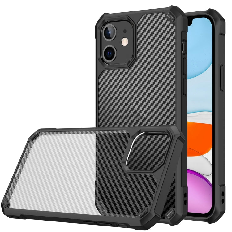 For iPhone 11 Carbon Fiber Acrylic Shockproof Protective Case
