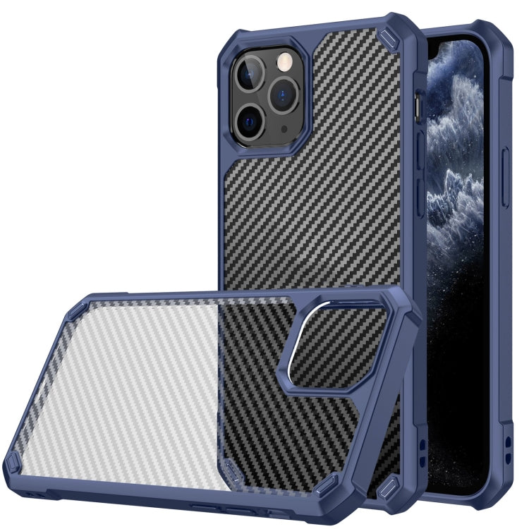 For iPhone 11 Pro Carbon Fiber Acrylic Shockproof Protective Case