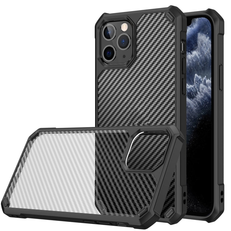 For iPhone 11 Pro Carbon Fiber Acrylic Shockproof Protective Case