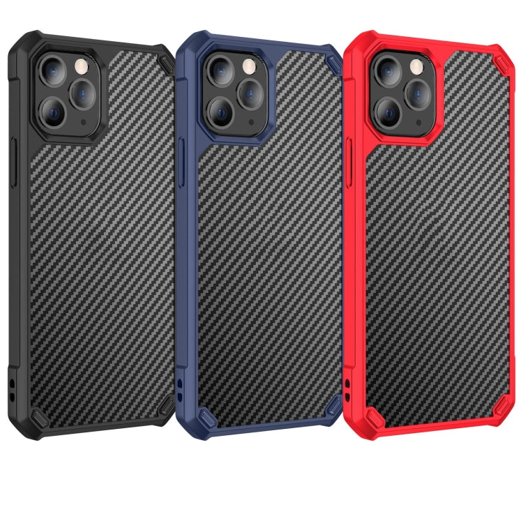 For iPhone 11 Pro Max Carbon Fiber Acrylic Shockproof Protective Case