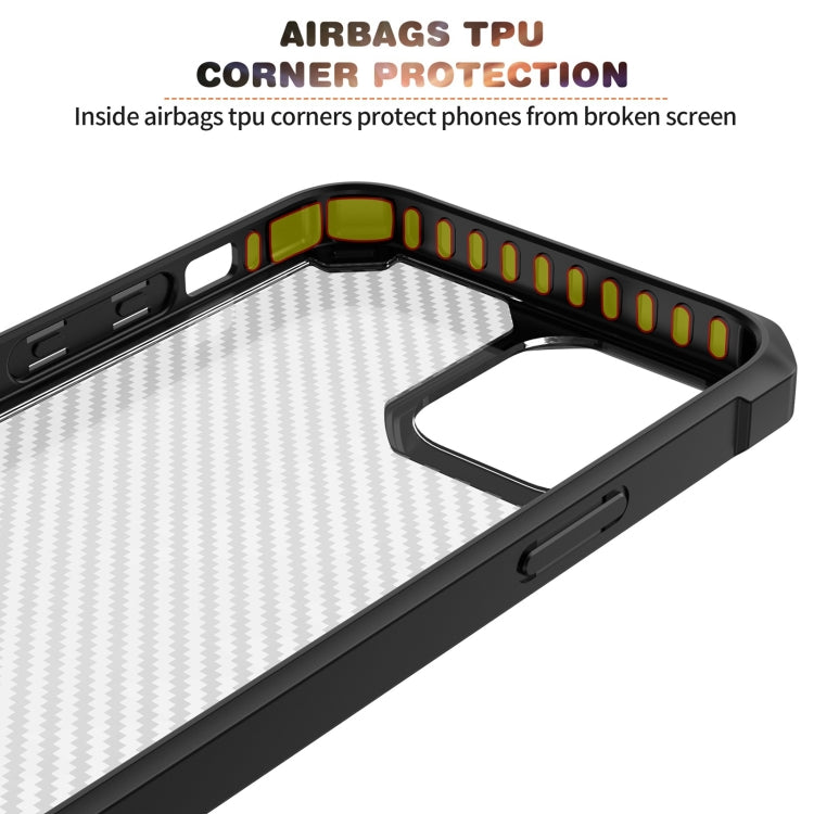 For iPhone 12 Pro Carbon Fiber Acrylic Shockproof Protective Case