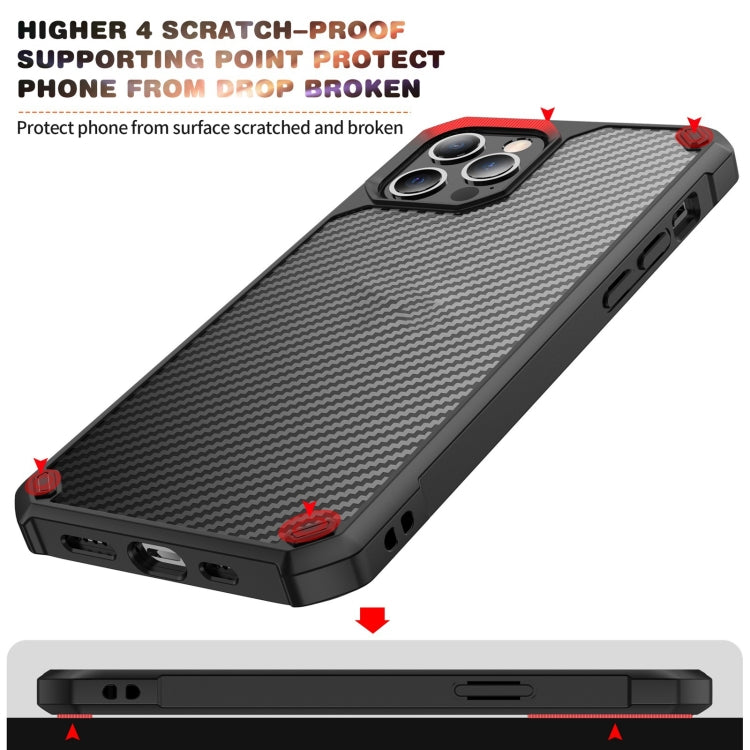 For iPhone 12 Pro Carbon Fiber Acrylic Shockproof Protective Case