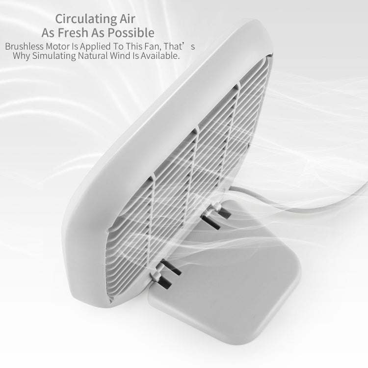 J4 Mini USB Mute Desktop Electric Fan, 3 Speed Control(White)