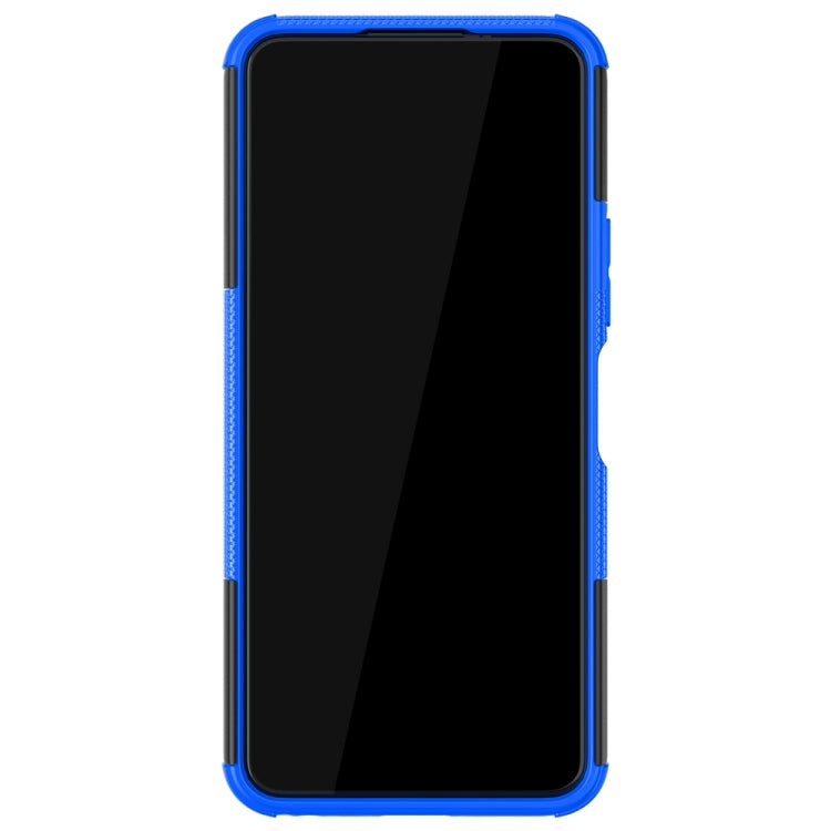 For vivo Y20 Tire Texture Shockproof TPU+PC Protective Case with Holder