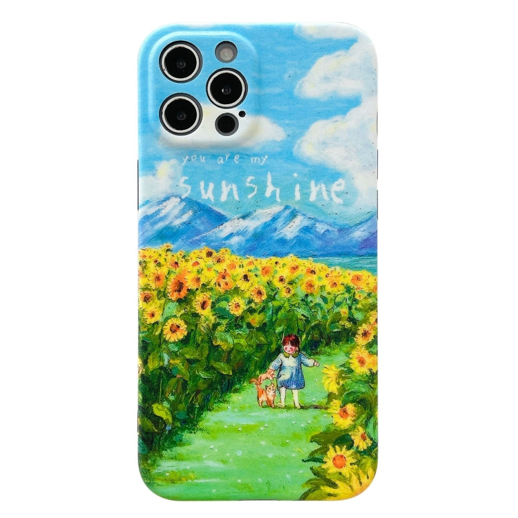 For iPhone 11 IMD Workmanship Oil Painting Protective Case
