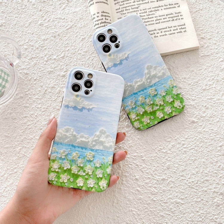For iPhone 11 IMD Workmanship Oil Painting Protective Case