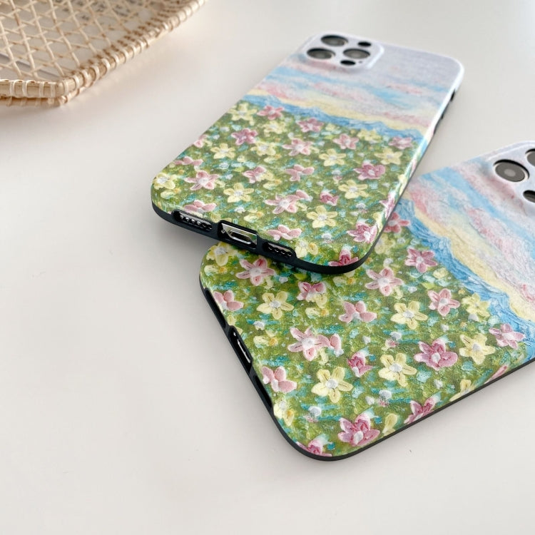 For iPhone 11 IMD Workmanship Oil Painting Protective Case