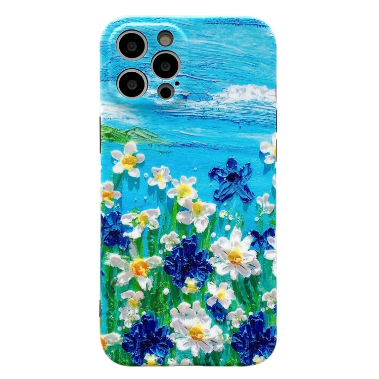 For iPhone 11 Pro IMD Workmanship Oil Painting Protective Case