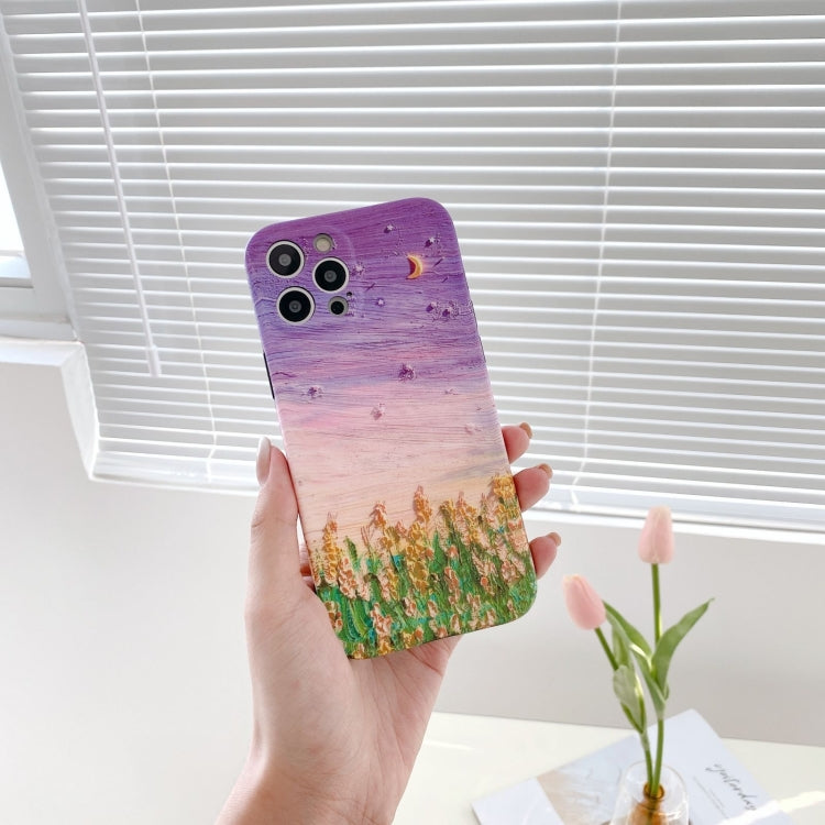 For iPhone 11 Pro IMD Workmanship Oil Painting Protective Case