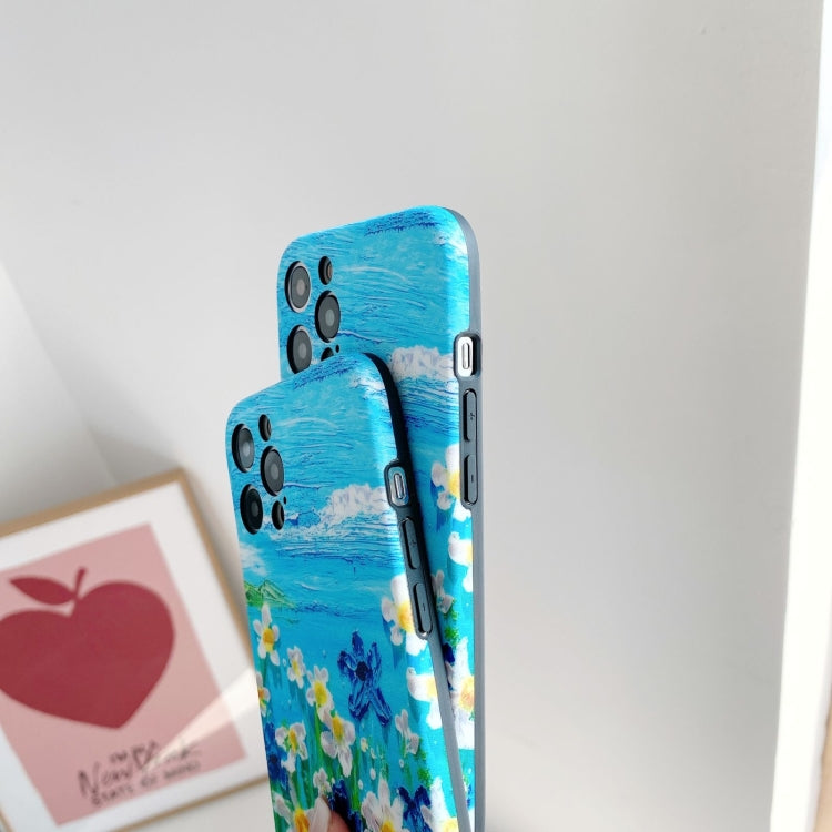 For iPhone 11 IMD Workmanship Oil Painting Protective Case  Pro Max