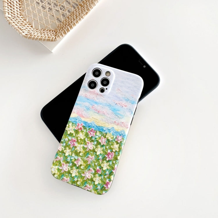 For iPhone 11 IMD Workmanship Oil Painting Protective Case  Pro Max