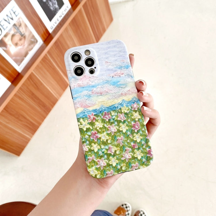 For iPhone 11 IMD Workmanship Oil Painting Protective Case  Pro Max