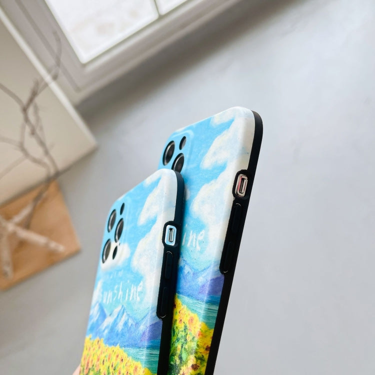 For iPhone 12 mini IMD Workmanship Oil Painting Protective Case