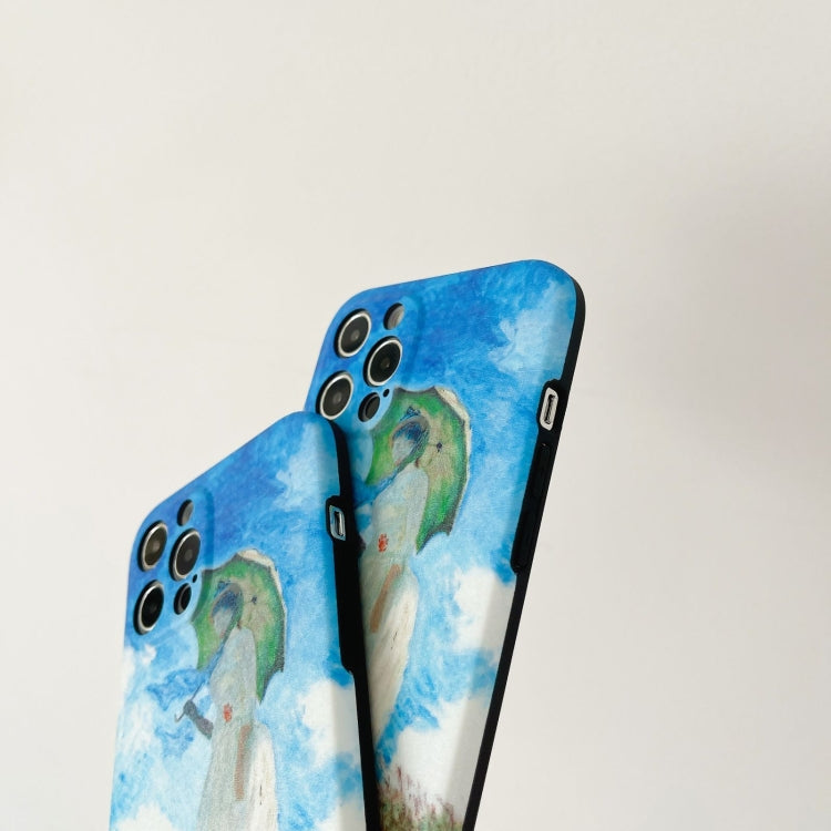 For iPhone 12 IMD Workmanship Oil Painting Protective Case