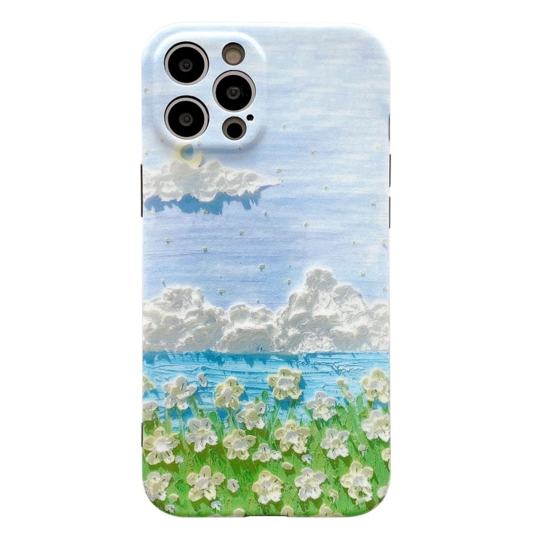 For iPhone 12 IMD Workmanship Oil Painting Protective Case
