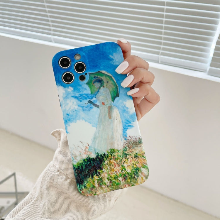 For iPhone 12 Pro IMD Workmanship Oil Painting Protective Case