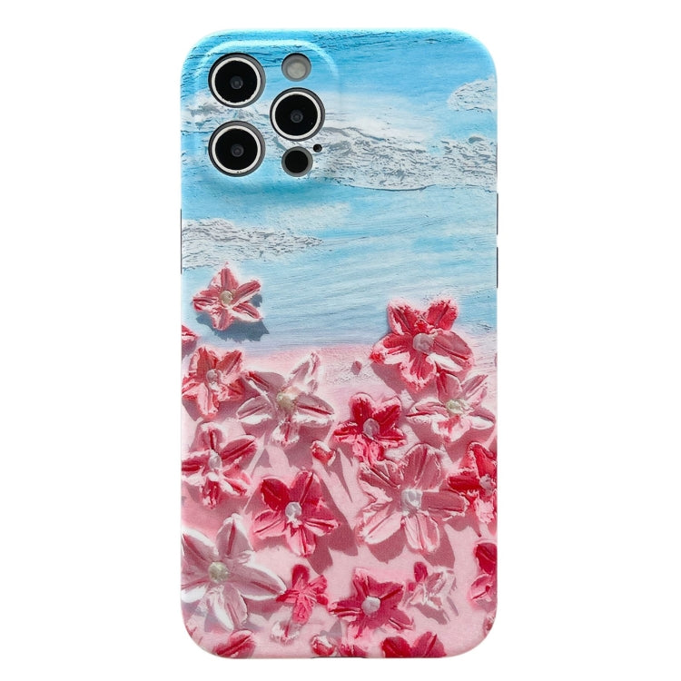 For iPhone 12 Pro Max IMD Workmanship Oil Painting Protective Case