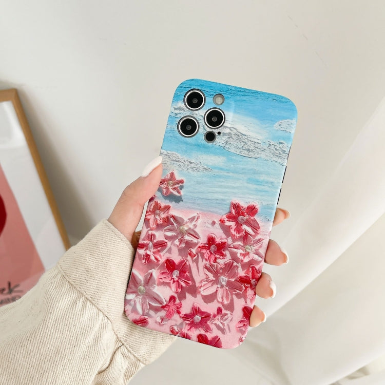 For iPhone 12 Pro Max IMD Workmanship Oil Painting Protective Case