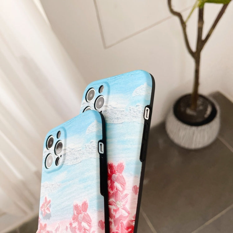 For iPhone 12 Pro Max IMD Workmanship Oil Painting Protective Case