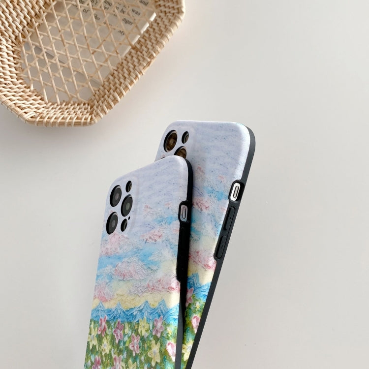 For iPhone 12 Pro Max IMD Workmanship Oil Painting Protective Case