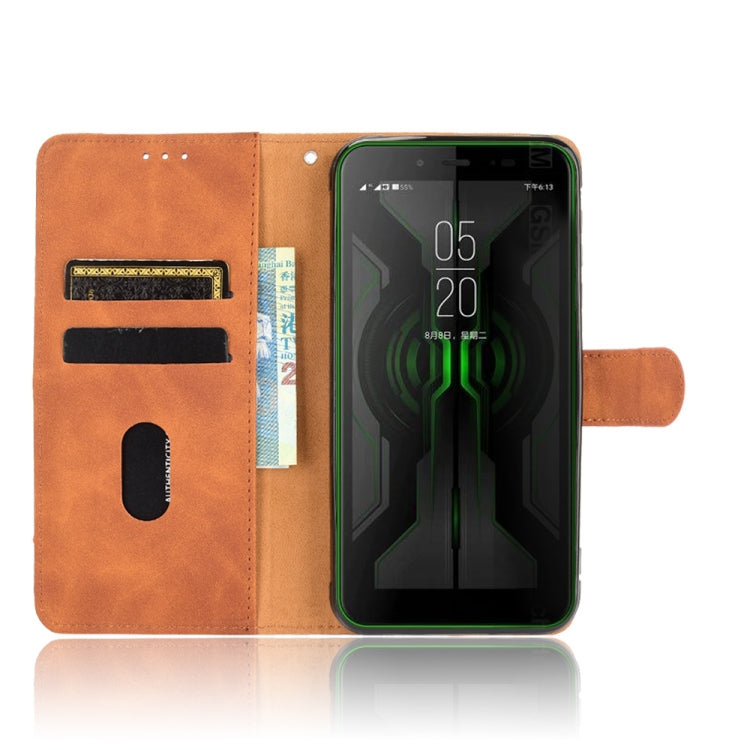 For Blackview BV6300 Pro Solid Color Skin Feel Magnetic Buckle Horizontal Flip Calf Texture PU Leather Case with Holder & Card Slots & Wallet