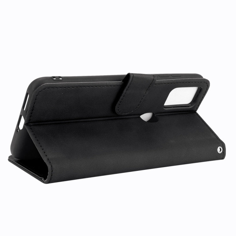 For Ulefone Note 11P Solid Color Skin Feel Magnetic Buckle Horizontal Flip Calf Texture PU Leather Case with Holder & Card Slots & Wallet