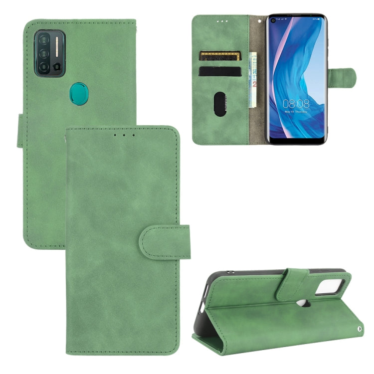 For Ulefone Note 11P Solid Color Skin Feel Magnetic Buckle Horizontal Flip Calf Texture PU Leather Case with Holder & Card Slots & Wallet