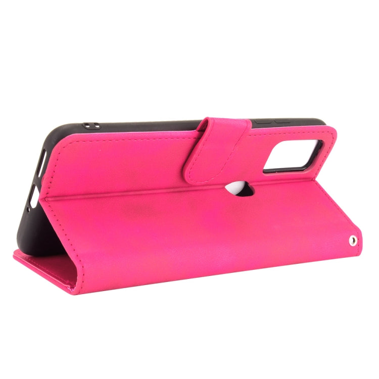 For Ulefone Note 11P Solid Color Skin Feel Magnetic Buckle Horizontal Flip Calf Texture PU Leather Case with Holder & Card Slots & Wallet