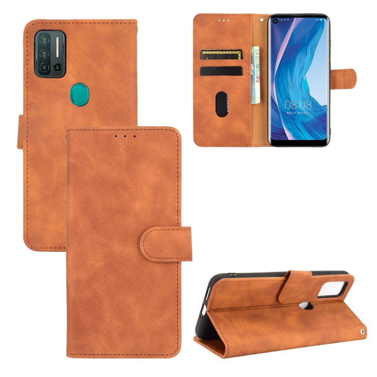 For Ulefone Note 11P Solid Color Skin Feel Magnetic Buckle Horizontal Flip Calf Texture PU Leather Case with Holder & Card Slots & Wallet