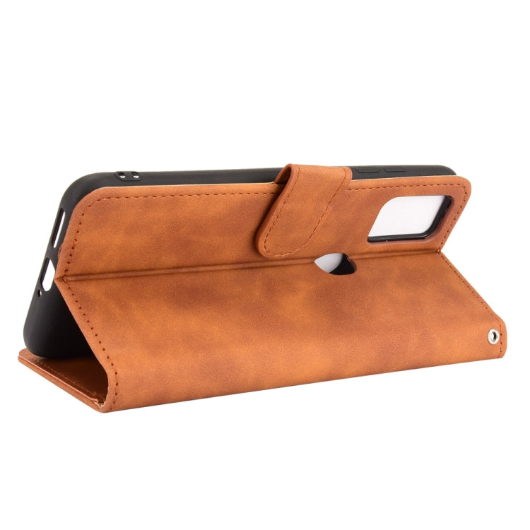 For Ulefone Note 11P Solid Color Skin Feel Magnetic Buckle Horizontal Flip Calf Texture PU Leather Case with Holder & Card Slots & Wallet