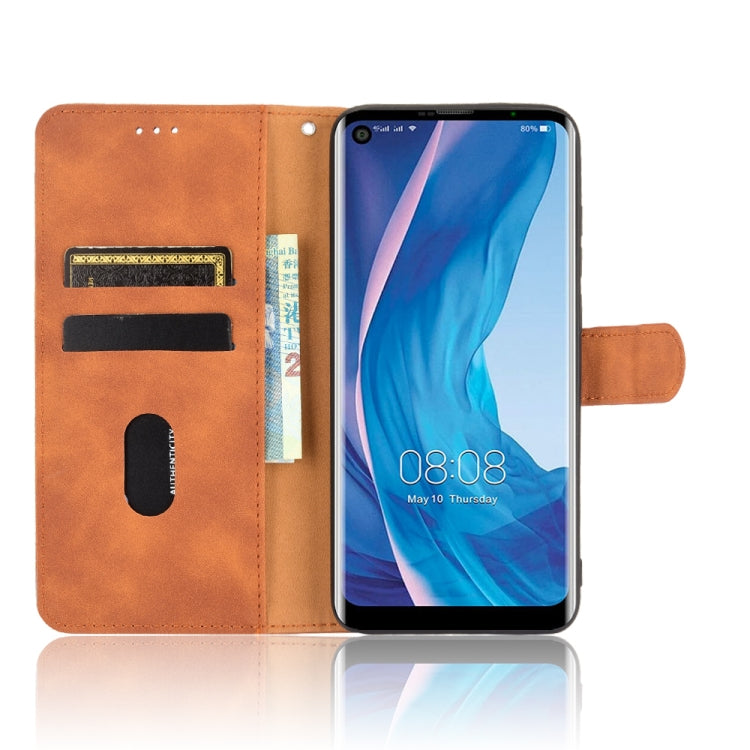 For Ulefone Note 11P Solid Color Skin Feel Magnetic Buckle Horizontal Flip Calf Texture PU Leather Case with Holder & Card Slots & Wallet