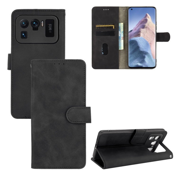 For Xiaomi Mi 11 Ultra Solid Color Skin Feel Magnetic Buckle Horizontal Flip Calf Texture PU Leather Case with Holder & Card Slots & Wallet