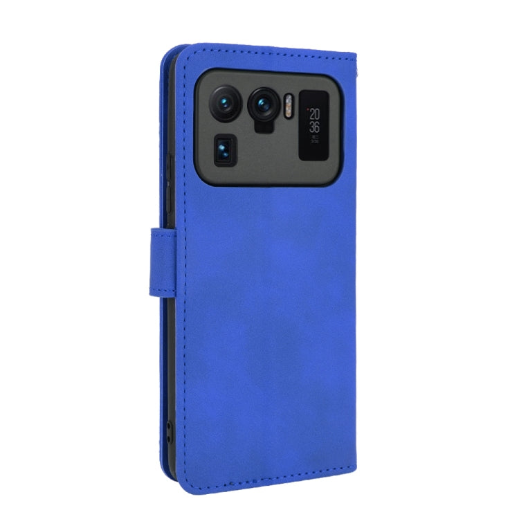 For Xiaomi Mi 11 Ultra Solid Color Skin Feel Magnetic Buckle Horizontal Flip Calf Texture PU Leather Case with Holder & Card Slots & Wallet