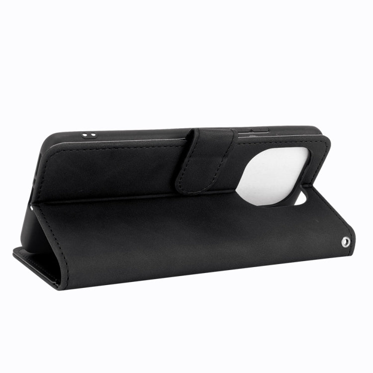 For Xiaomi Mi 11 Pro Solid Color Skin Feel Magnetic Buckle Horizontal Flip Calf Texture PU Leather Case with Holder & Card Slots & Wallet