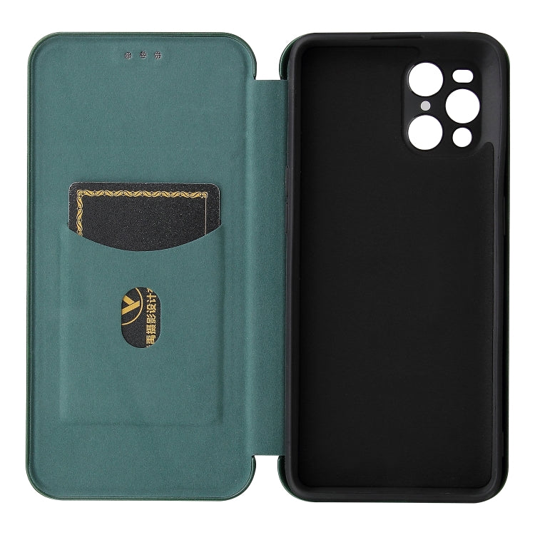 For Oppo Find X3 / X3 Pro Carbon Fiber Texture Horizontal Flip TPU + PC + PU Leather Case with Card Slot