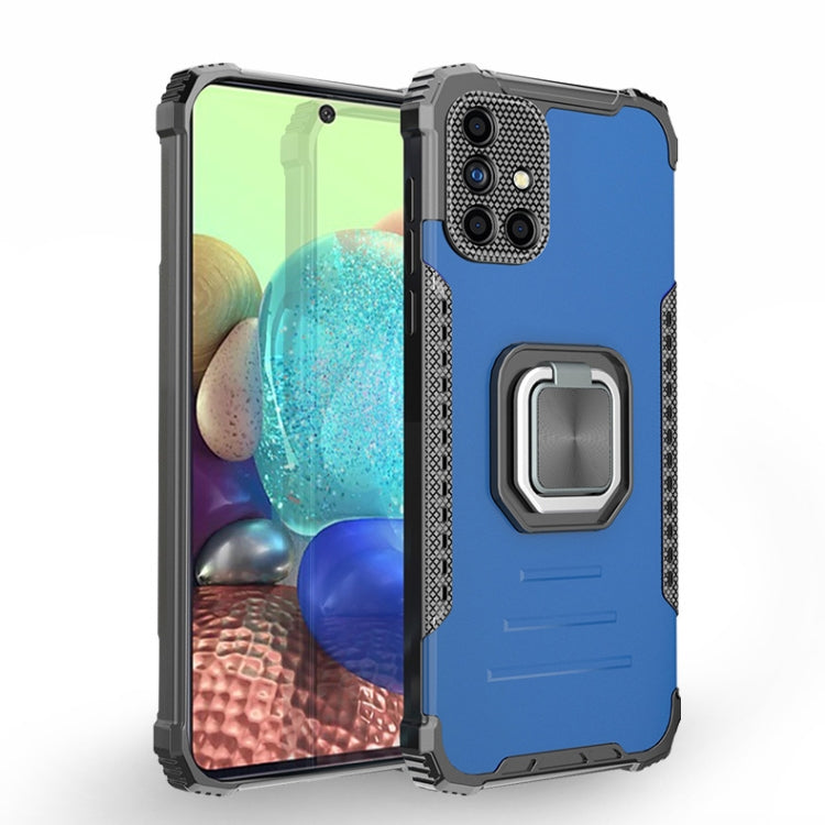 For Samsung Galaxy A51 / A31 Fierce Warrior Series Armor All-inclusive Shockproof Aluminum Alloy + TPU Protective Case with Ring Holder