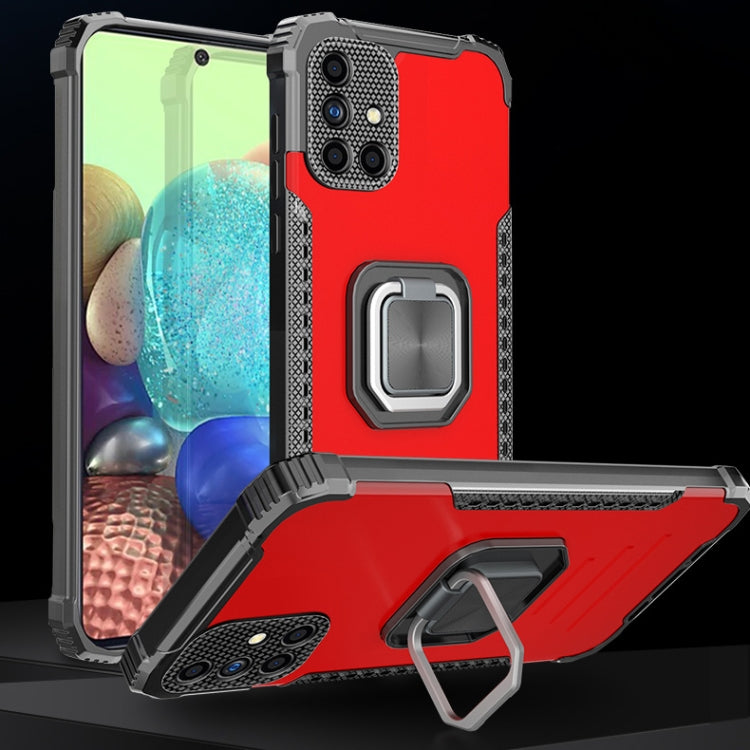 For Samsung Galaxy A51 / A31 Fierce Warrior Series Armor All-inclusive Shockproof Aluminum Alloy + TPU Protective Case with Ring Holder