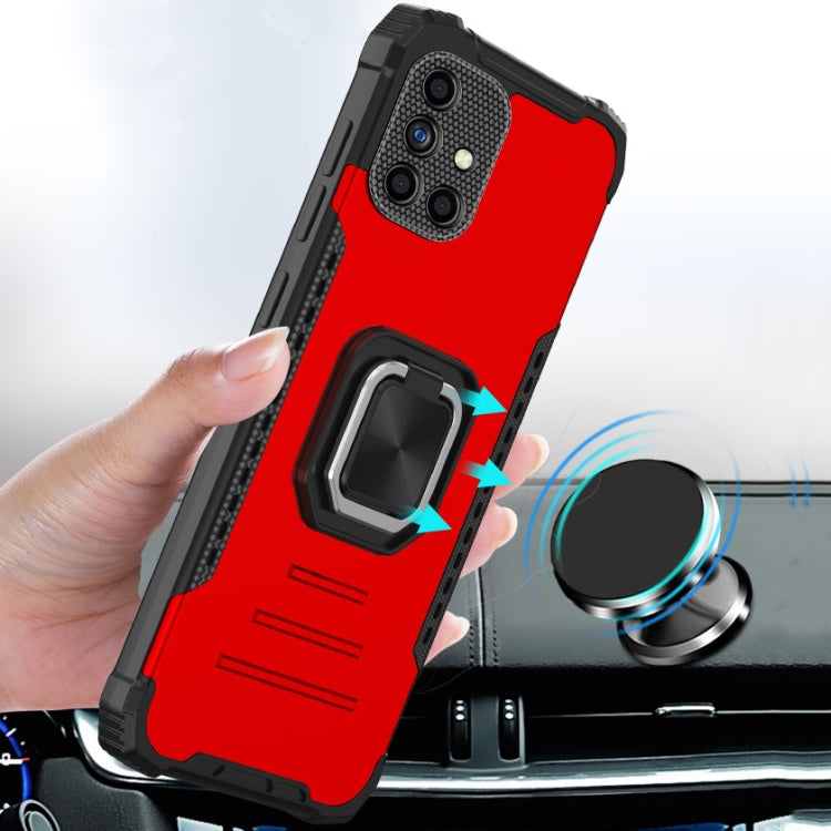 For Samsung Galaxy A51 / A31 Fierce Warrior Series Armor All-inclusive Shockproof Aluminum Alloy + TPU Protective Case with Ring Holder