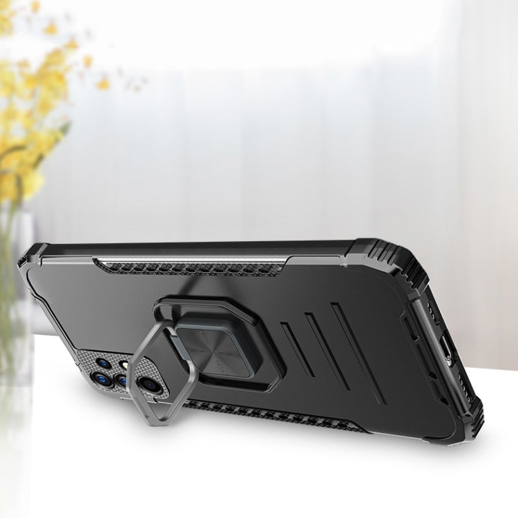 For Samsung Galaxy A72 4G / 5G Fierce Warrior Series Armor All-inclusive Shockproof Aluminum Alloy + TPU Protective Case with Ring Holder