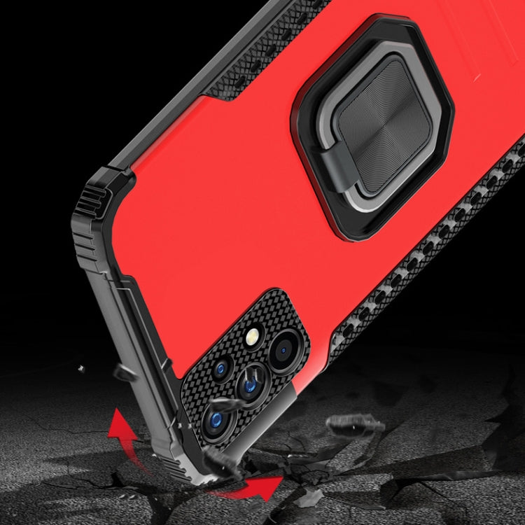 For Samsung Galaxy A72 4G / 5G Fierce Warrior Series Armor All-inclusive Shockproof Aluminum Alloy + TPU Protective Case with Ring Holder