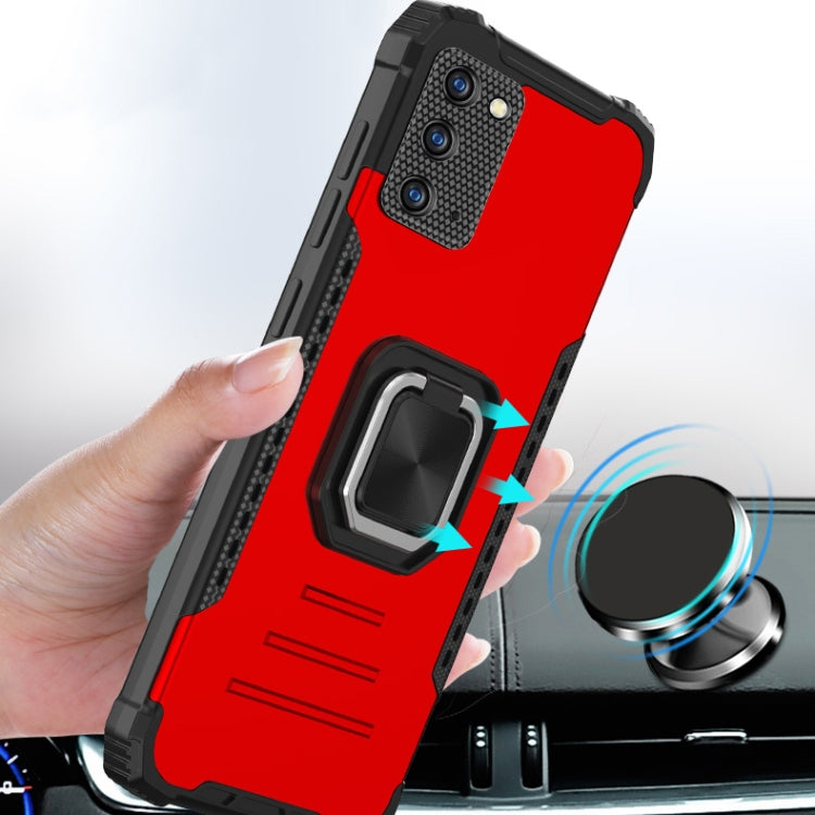 For Samsung Galaxy Note20 Fierce Warrior Series Armor All-inclusive Shockproof Aluminum Alloy + TPU Protective Case with Ring Holder