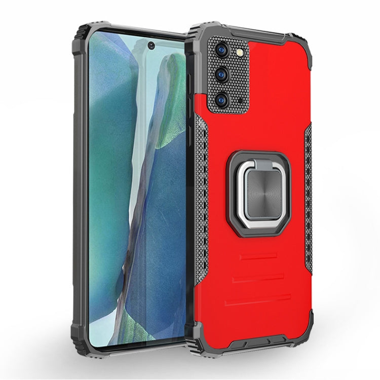 For Samsung Galaxy Note20 Fierce Warrior Series Armor All-inclusive Shockproof Aluminum Alloy + TPU Protective Case with Ring Holder