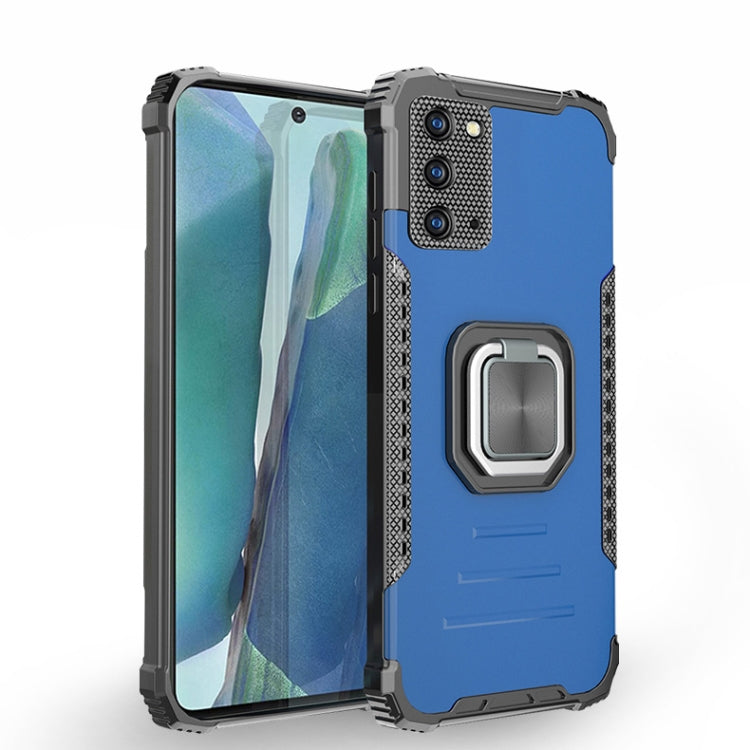 For Samsung Galaxy Note20 Fierce Warrior Series Armor All-inclusive Shockproof Aluminum Alloy + TPU Protective Case with Ring Holder