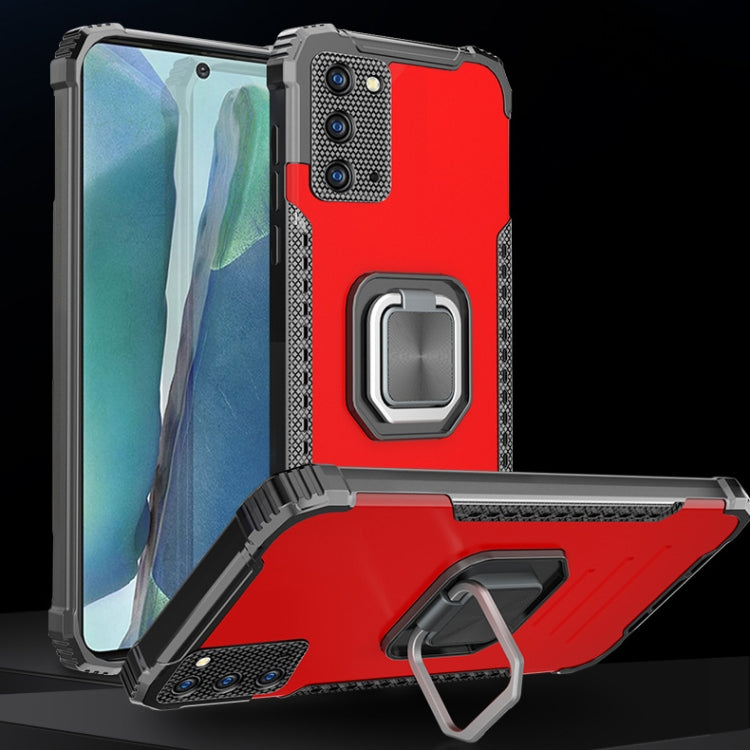 For Samsung Galaxy Note20 Fierce Warrior Series Armor All-inclusive Shockproof Aluminum Alloy + TPU Protective Case with Ring Holder