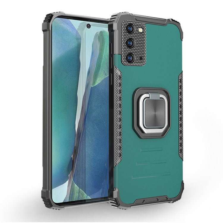 For Samsung Galaxy Note20 Fierce Warrior Series Armor All-inclusive Shockproof Aluminum Alloy + TPU Protective Case with Ring Holder