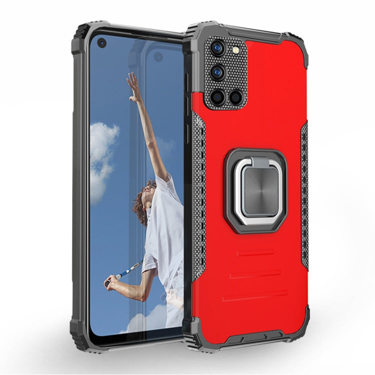 For Samsung Galaxy A52 4G / 5G Fierce Warrior Series Armor All-inclusive Shockproof Aluminum Alloy + TPU Protective Case with Ring Holder