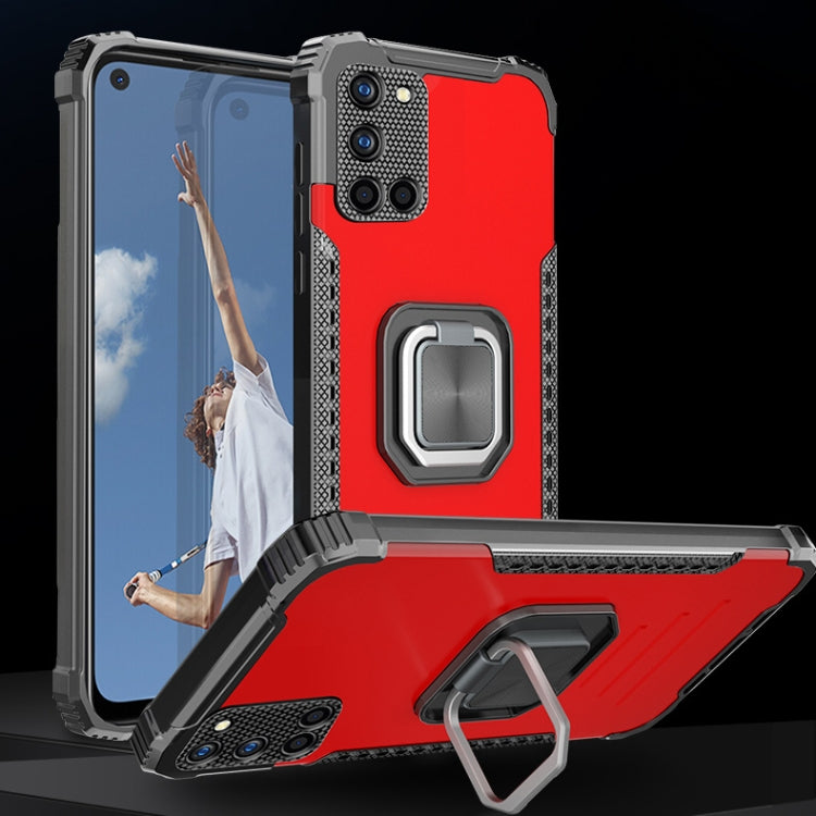 For Samsung Galaxy A52 4G / 5G Fierce Warrior Series Armor All-inclusive Shockproof Aluminum Alloy + TPU Protective Case with Ring Holder