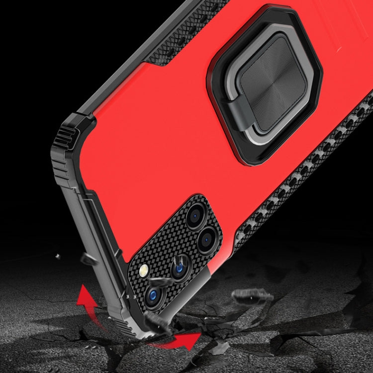 For Samsung Galaxy A52 4G / 5G Fierce Warrior Series Armor All-inclusive Shockproof Aluminum Alloy + TPU Protective Case with Ring Holder